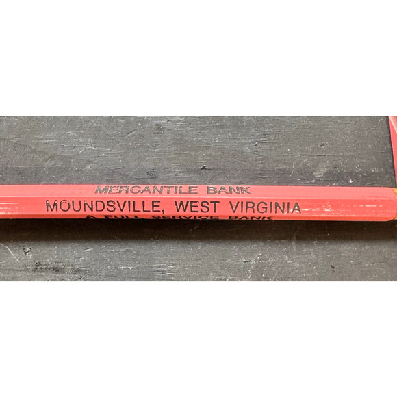 Lot of 50 Multi-Colored Bank Pencils Mercantile Bank Moundsville West Virginia - Picture 6 of 7